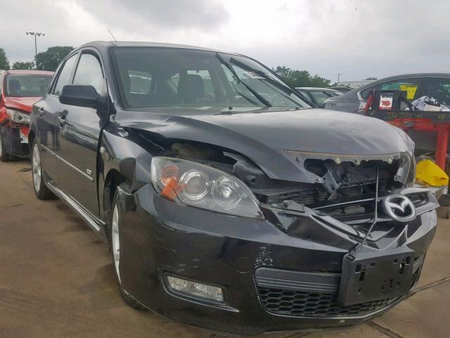 JM1BK344771736438 - 2007 MAZDA 3 HATCHBAC BLACK photo 1