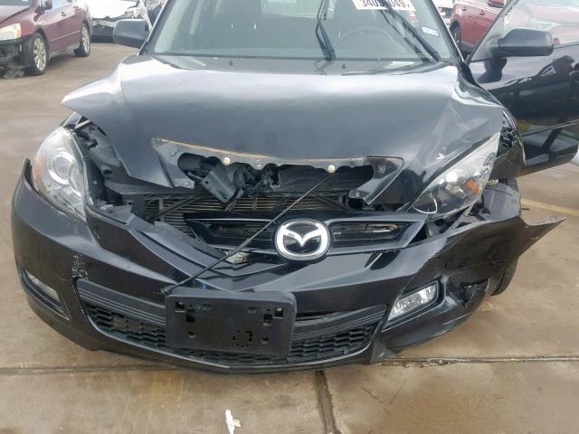 JM1BK344771736438 - 2007 MAZDA 3 HATCHBAC BLACK photo 9