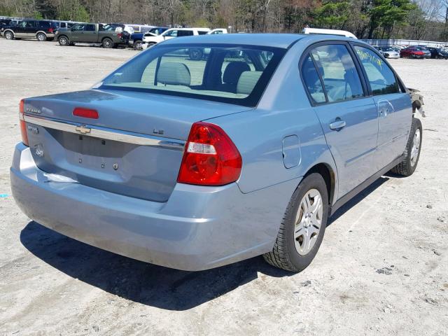 1G1ZS57F97F273303 - 2007 CHEVROLET MALIBU LS BLUE photo 4