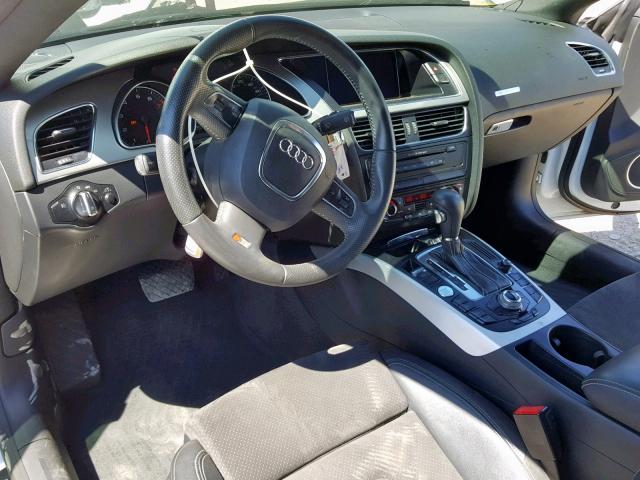 WAUDK78T19A010902 - 2009 AUDI A5 QUATTRO WHITE photo 9