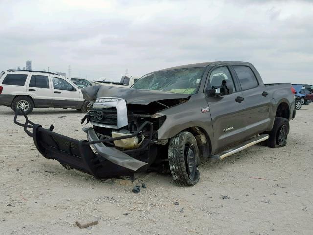 5TBEV54167S461128 - 2007 TOYOTA TUNDRA CRE BROWN photo 2