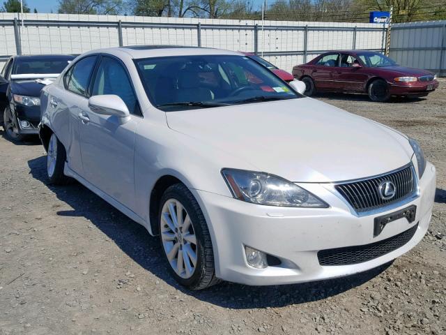 JTHCF5C28A2033211 - 2010 LEXUS IS 250 WHITE photo 1