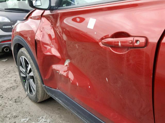 3N1CP5CU9JL519060 - 2018 NISSAN KICKS S RED photo 9