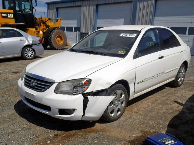 KNAFE221395587997 - 2009 KIA SPECTRA EX WHITE photo 2