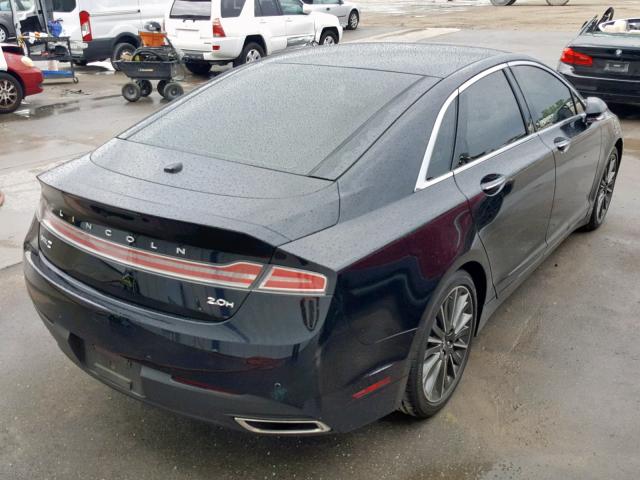 3LN6L2LU1GR612841 - 2016 LINCOLN MKZ HYBRID BLACK photo 4