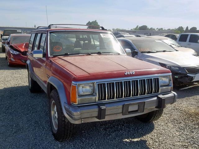 1J4FJ58S1NL122070 - 1992 JEEP CHEROKEE L RED photo 1