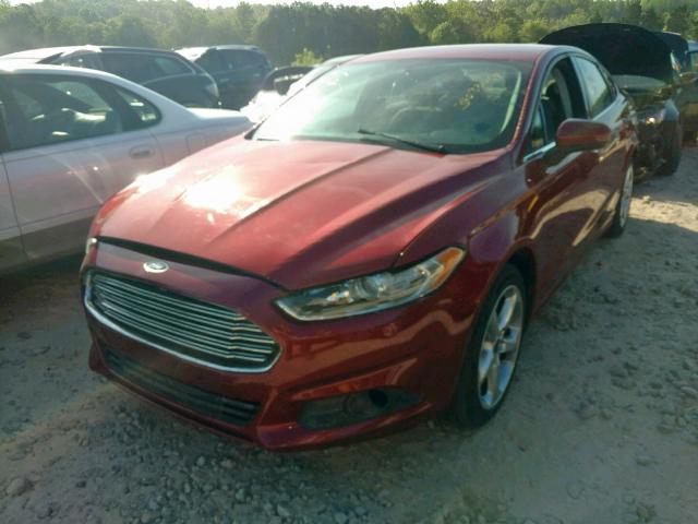 3FA6P0G74GR231234 - 2016 FORD FUSION S BURGUNDY photo 2