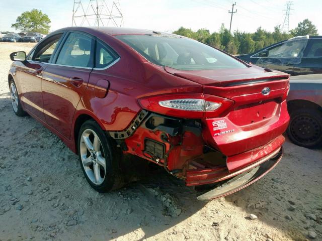 3FA6P0G74GR231234 - 2016 FORD FUSION S BURGUNDY photo 3