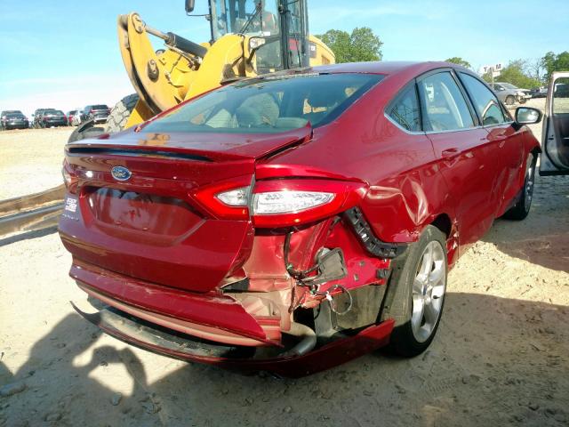 3FA6P0G74GR231234 - 2016 FORD FUSION S BURGUNDY photo 4