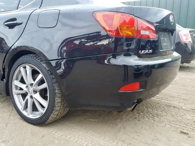 JTHBK262872058183 - 2007 LEXUS IS 250 BLACK photo 9