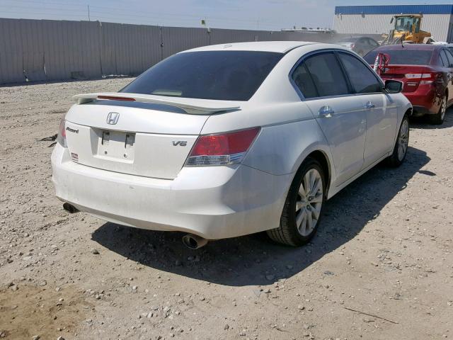 1HGCP36828A078987 - 2008 HONDA ACCORD EXL WHITE photo 4