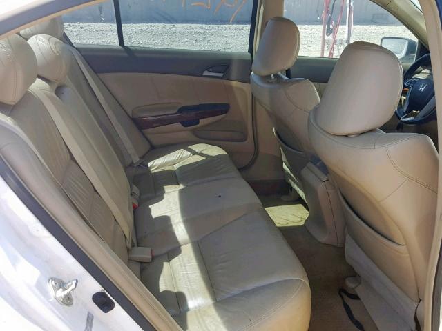 1HGCP36828A078987 - 2008 HONDA ACCORD EXL WHITE photo 6