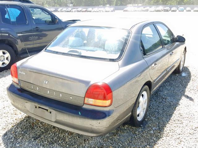 KMHWF25S61A422151 - 2001 HYUNDAI SONATA GL GRAY photo 4