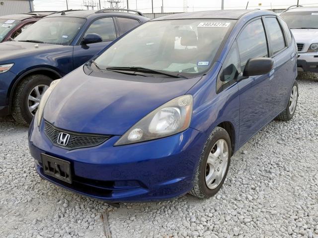 JHMGE8H29AS004542 - 2010 HONDA FIT BLUE photo 2