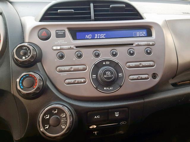 JHMGE8H29AS004542 - 2010 HONDA FIT BLUE photo 9