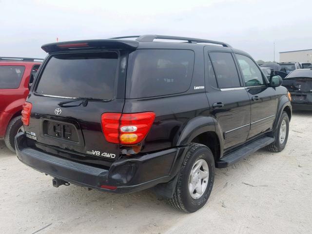 5TDBT48A01S016864 - 2001 TOYOTA SEQUOIA LI BLACK photo 4