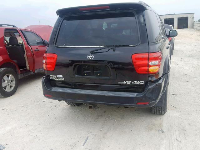 5TDBT48A01S016864 - 2001 TOYOTA SEQUOIA LI BLACK photo 9