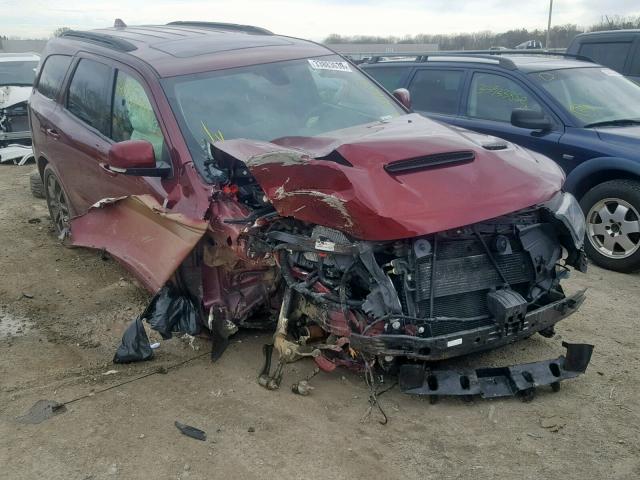 1C4RDJDGXJC150626 - 2018 DODGE DURANGO GT BURGUNDY photo 1