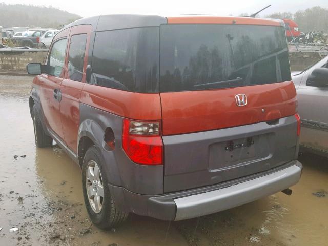 5J6YH28553L049764 - 2003 HONDA ELEMENT EX ORANGE photo 3