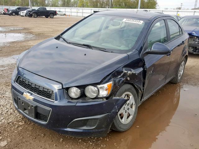 1G1JB5SG1F4152398 - 2015 CHEVROLET SONIC LS BLUE photo 2