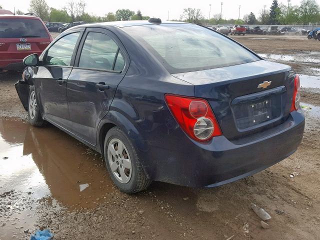 1G1JB5SG1F4152398 - 2015 CHEVROLET SONIC LS BLUE photo 3
