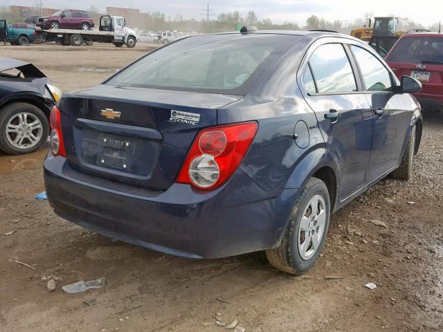 1G1JB5SG1F4152398 - 2015 CHEVROLET SONIC LS BLUE photo 4