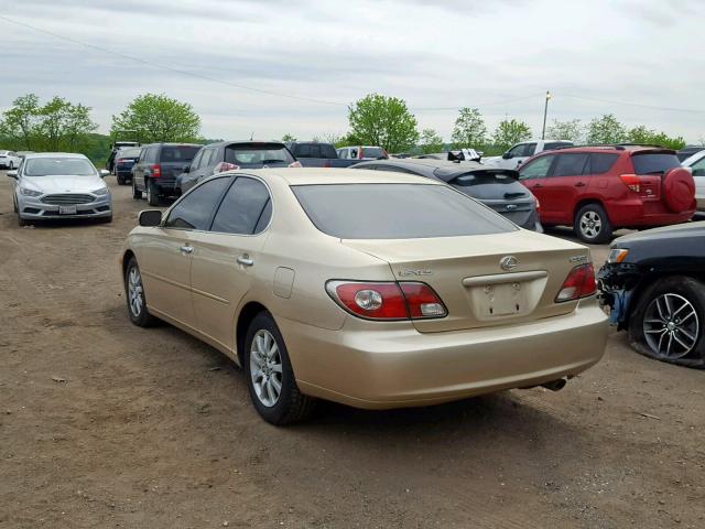 JTHBF30G320059597 - 2002 LEXUS ES 300 GOLD photo 3