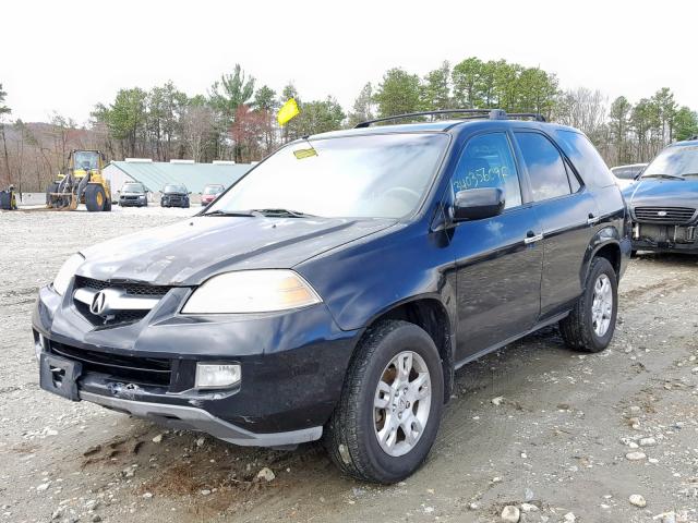 2HNYD18804H551337 - 2004 ACURA MDX TOURIN BLACK photo 2