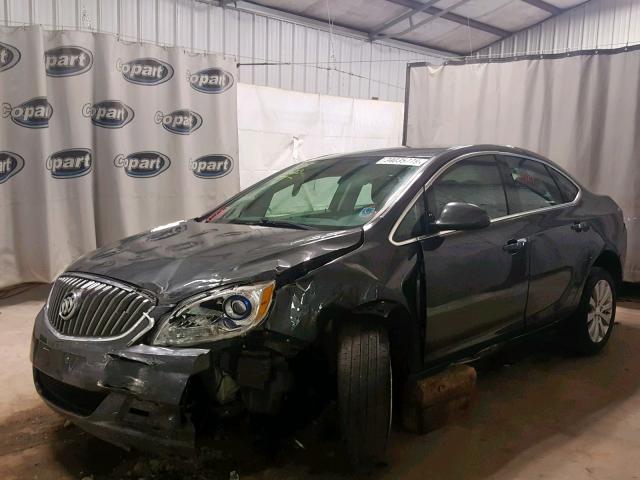 1G4PP5SK3G4122582 - 2016 BUICK VERANO GRAY photo 2