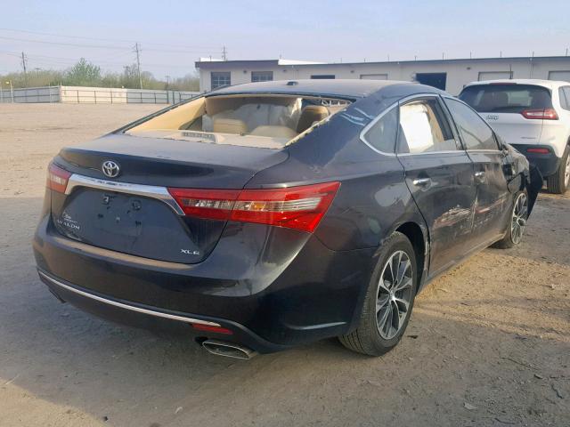 4T1BK1EB6HU246375 - 2017 TOYOTA AVALON XLE BLACK photo 4