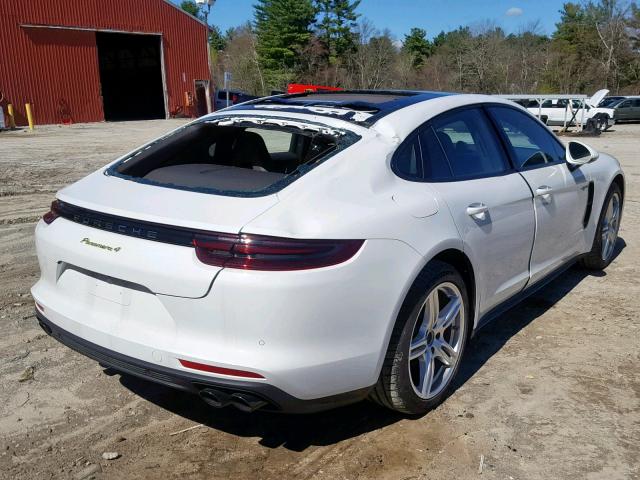 WP0AE2A76JL127851 - 2018 PORSCHE PANAMERA 4 WHITE photo 4