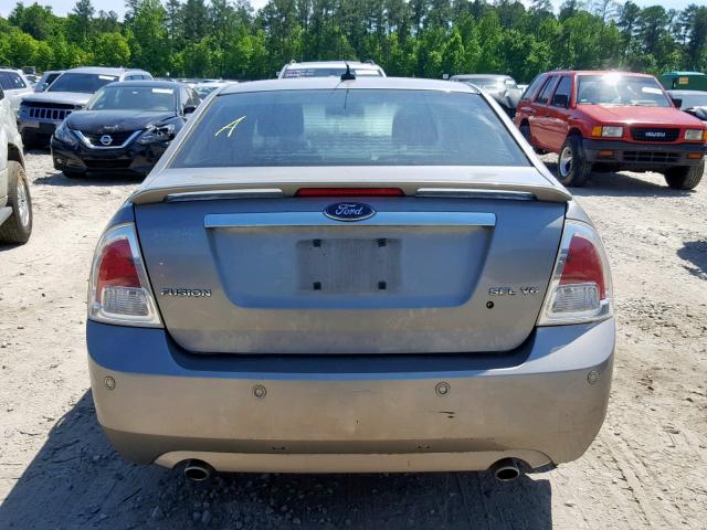 3FAHP08108R108891 - 2008 FORD FUSION SEL GRAY photo 9