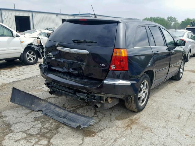 2A8GM68X17R363682 - 2007 CHRYSLER PACIFICA T BLACK photo 4