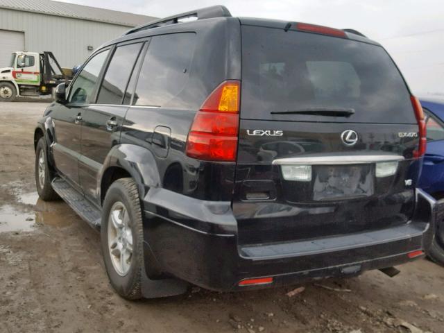 JTJBT20X170135925 - 2007 LEXUS GX 470 BLACK photo 3