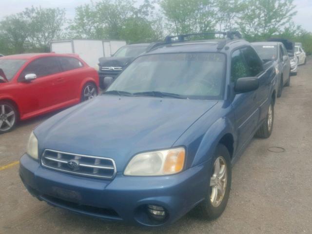 4S4BT62CX67105988 - 2006 SUBARU BAJA SPORT BLUE photo 2