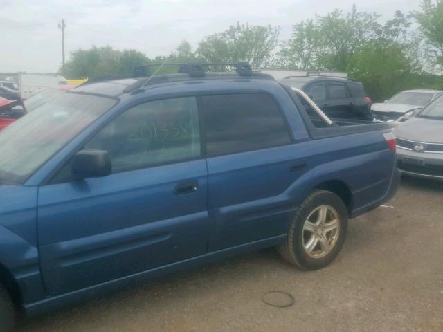 4S4BT62CX67105988 - 2006 SUBARU BAJA SPORT BLUE photo 9