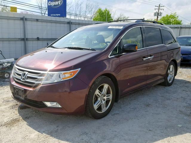 5FNRL5H96CB061454 - 2012 HONDA ODYSSEY TO MAROON photo 2