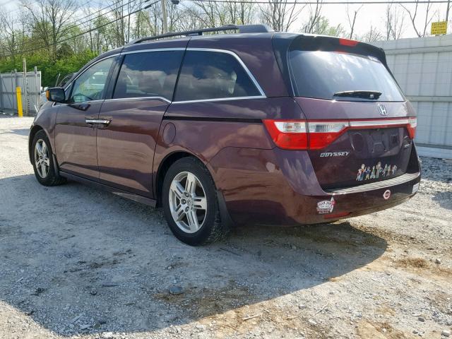 5FNRL5H96CB061454 - 2012 HONDA ODYSSEY TO MAROON photo 3