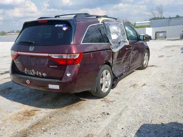 5FNRL5H96CB061454 - 2012 HONDA ODYSSEY TO MAROON photo 4