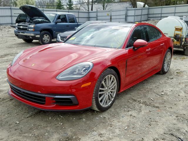 WP0AA2A72JL100299 - 2018 PORSCHE PANAMERA 4 RED photo 2