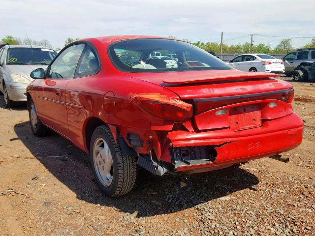 3FAKP1136XR146339 - 1999 FORD ESCORT ZX2 RED photo 3