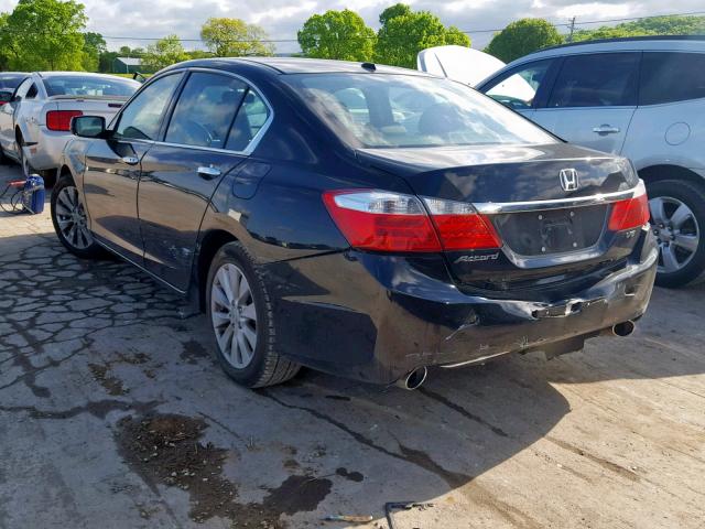 1HGCR3F85DA044997 - 2013 HONDA ACCORD EXL BLACK photo 3