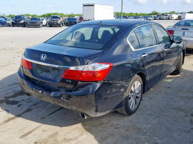 1HGCR3F85DA044997 - 2013 HONDA ACCORD EXL BLACK photo 4