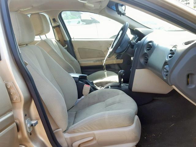 2G2WP522051194031 - 2005 PONTIAC GRAND PRIX GOLD photo 5