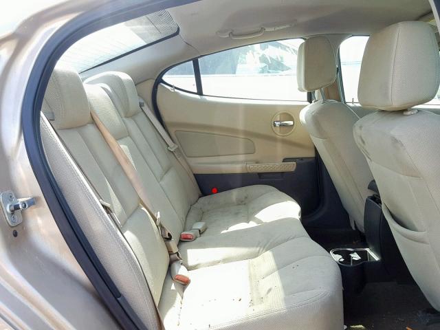 2G2WP522051194031 - 2005 PONTIAC GRAND PRIX GOLD photo 6