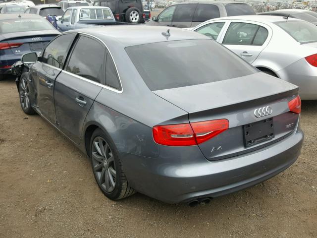 WAUJFAFL7DN020911 - 2013 AUDI A4 PRESTIG GRAY photo 3