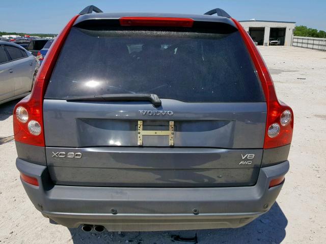 YV4CZ852261246379 - 2006 VOLVO XC90 V8 GRAY photo 10