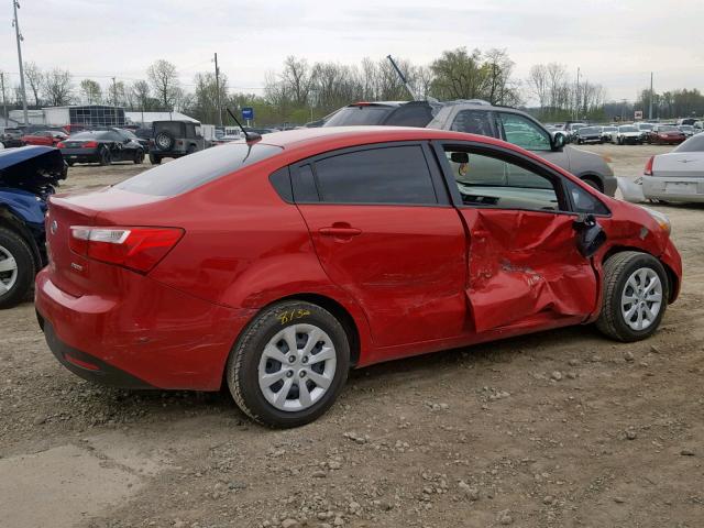 KNADN4A31C6058958 - 2012 KIA RIO EX RED photo 9