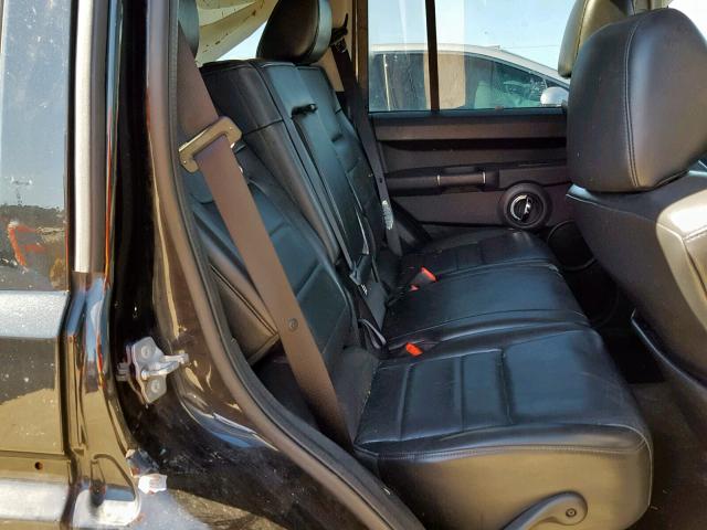 1J4RH4GT3AC137385 - 2010 JEEP COMMANDER BLACK photo 6