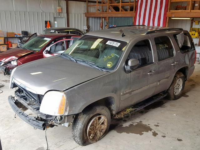 1GKFK13018J220716 - 2008 GMC YUKON GRAY photo 2